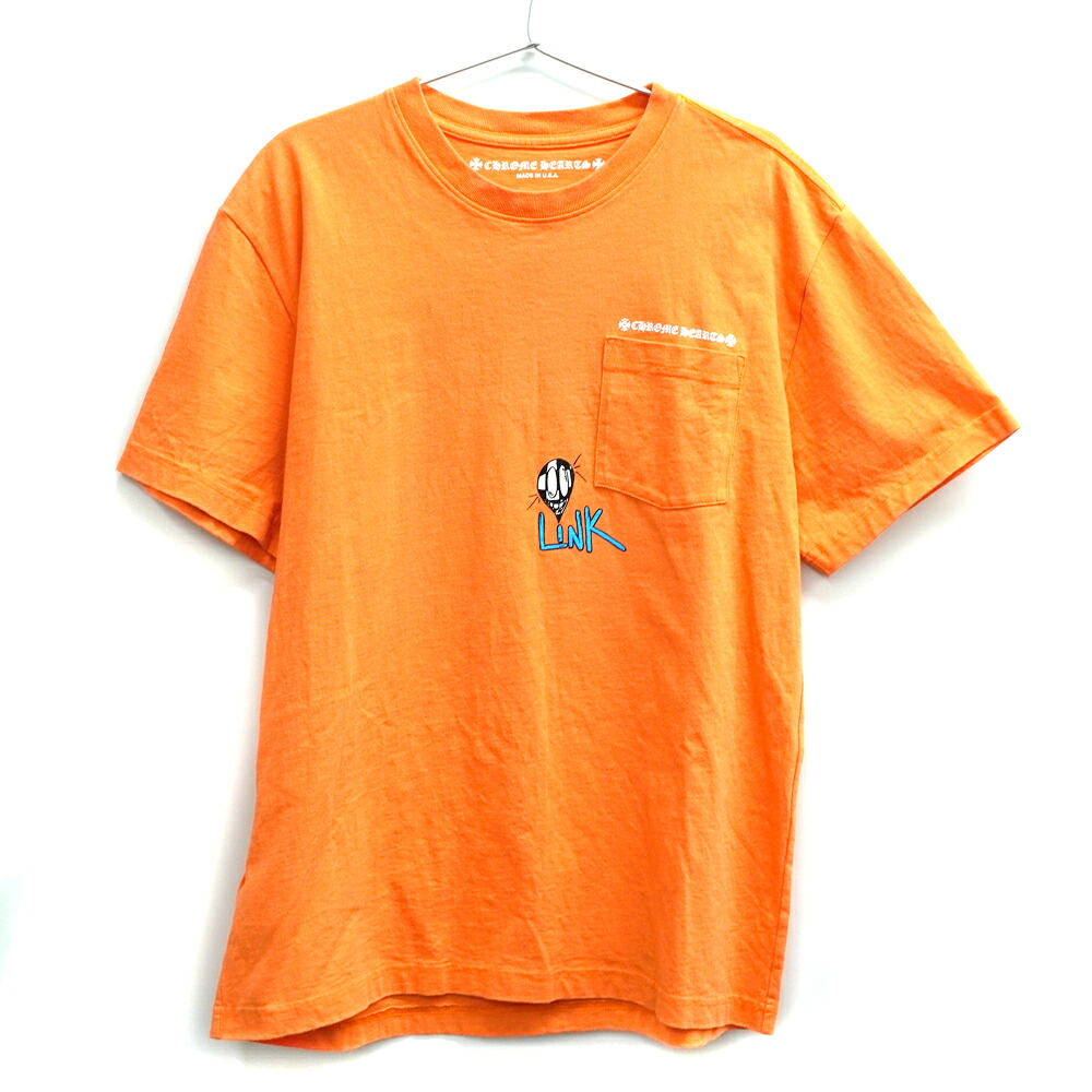クロムハーツ Chrome hearts 半袖Tシャツ マッティボーイ オレンジ【中古】