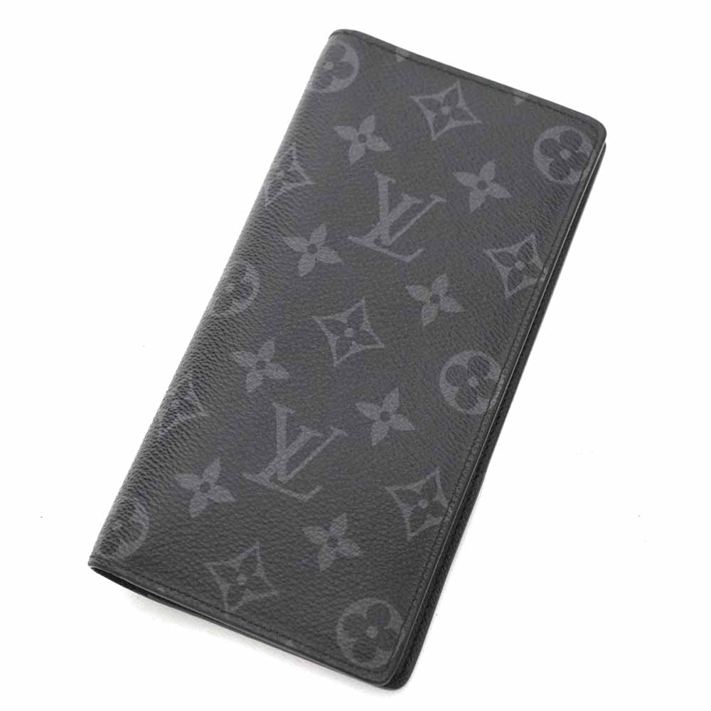 ルイヴィトン Louisvuitton M61697 ポルトフォイユ・ブラザ 二つ折り長紙入れ モノグラムエクリプス【中古】
