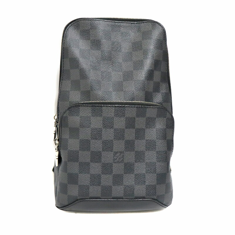 ルイヴィトン Louis Vuitton N41719 大通り･スリングバッグ 上半身御徒面子 メンズ PVC なめし革 黒いこと【中古】