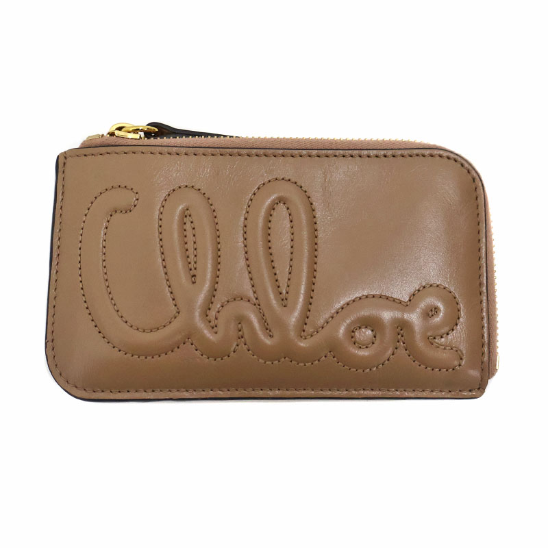 クロエ Chloe CHC24WP44906527 フラグメントケース コインケース ブラウン系 小物【中古】