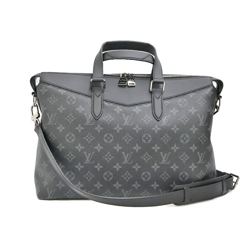 ルイヴィトン Louis vuitton M40566 ブリーフケース エクスプローラー メンズ PVC/レザー ブラック【中古】