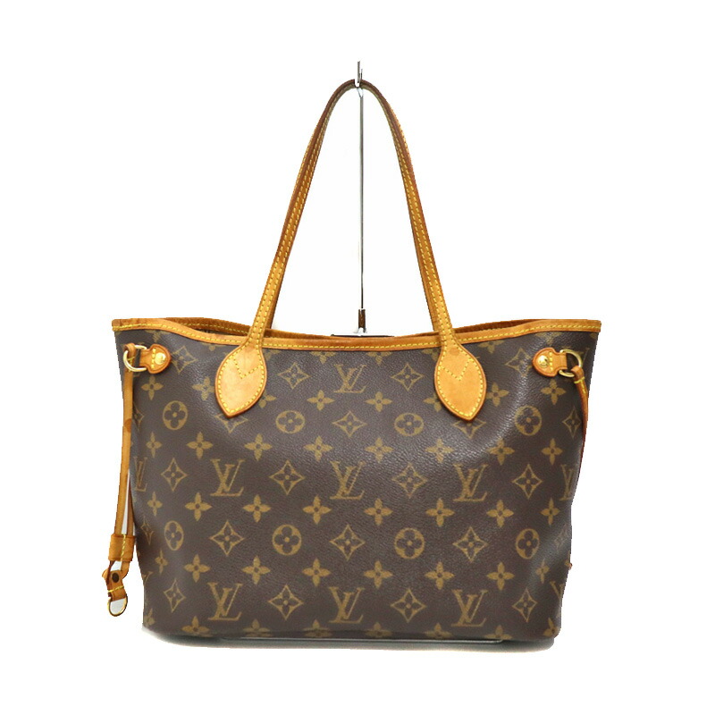 ルイヴィトン Louis vuitton M40156 ネヴァーフルPM ブラウン 鞄 トートバッグ PVC/レザー レディース【中古】
