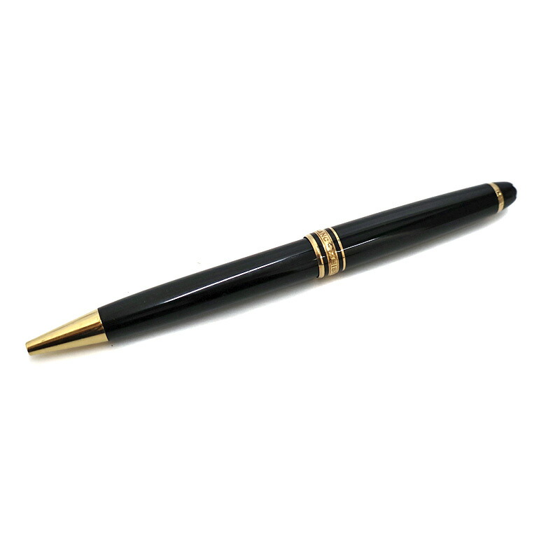 モンブラン Mont blanc マイスターシュテック ボールペン 筆記具 黒いこと×ゴールド ユニ一発やる【中古】