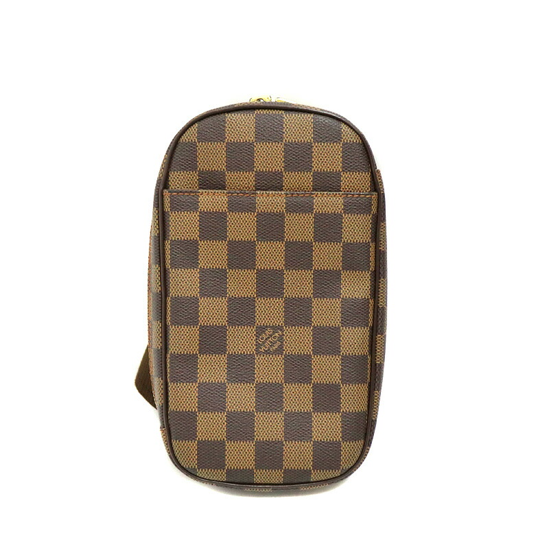 ルイヴィトン Louis vuitton N48048  ポシェットガンジュ SPオーダー ブラウン 鞄 レディース メンズ PVC×レザー【中古】