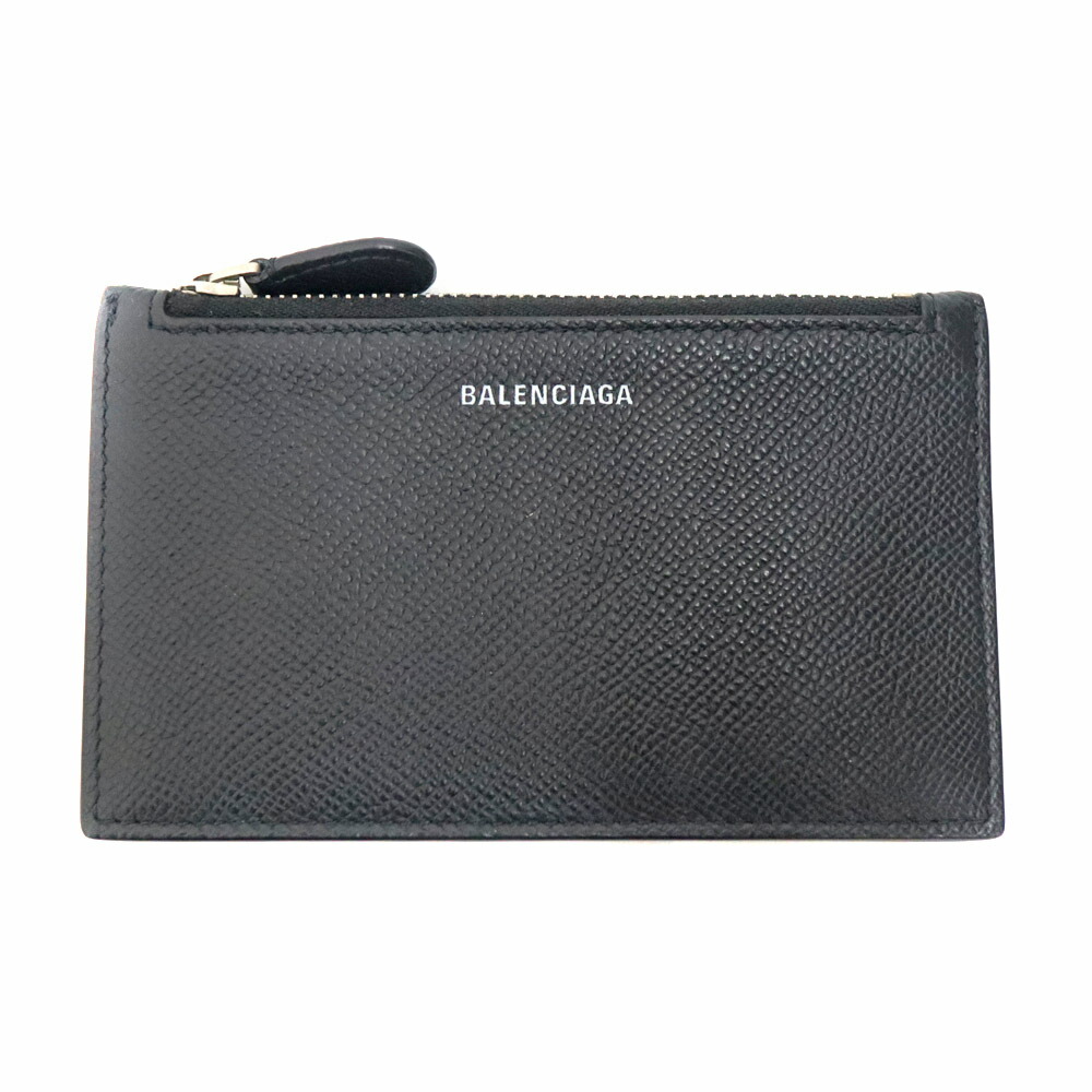 【美品】BALENCIAGA　コインパース　黒　付属品 BALENCIAGA バレンシアガ フラグメントケース コインケース