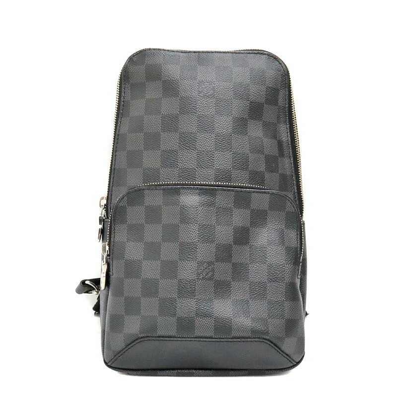 ルイヴィトン Louis vuitton N41719 大通り･スリングバッグ 黒いこと 上半身御徒面子 ダミエグラフィット PVC/なめし革 メンズ【中古】