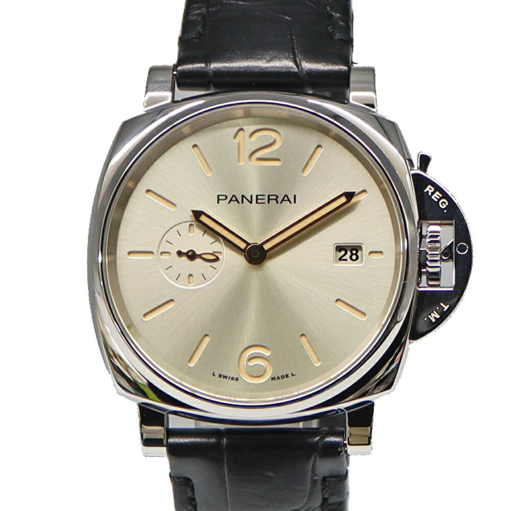 パネライ Panerai PAM01249 ルミノールドゥエメンズ 自動巻き 腕時計 アイボリー ステンレススチール ルミノバ X番 2021年製【中古】