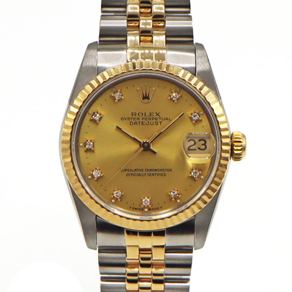ロレックス Rolex 68273G デイトジャスト ボーイズ 自動巻き ダイヤ ゴールド文字盤 R番 【中古】 479,200円