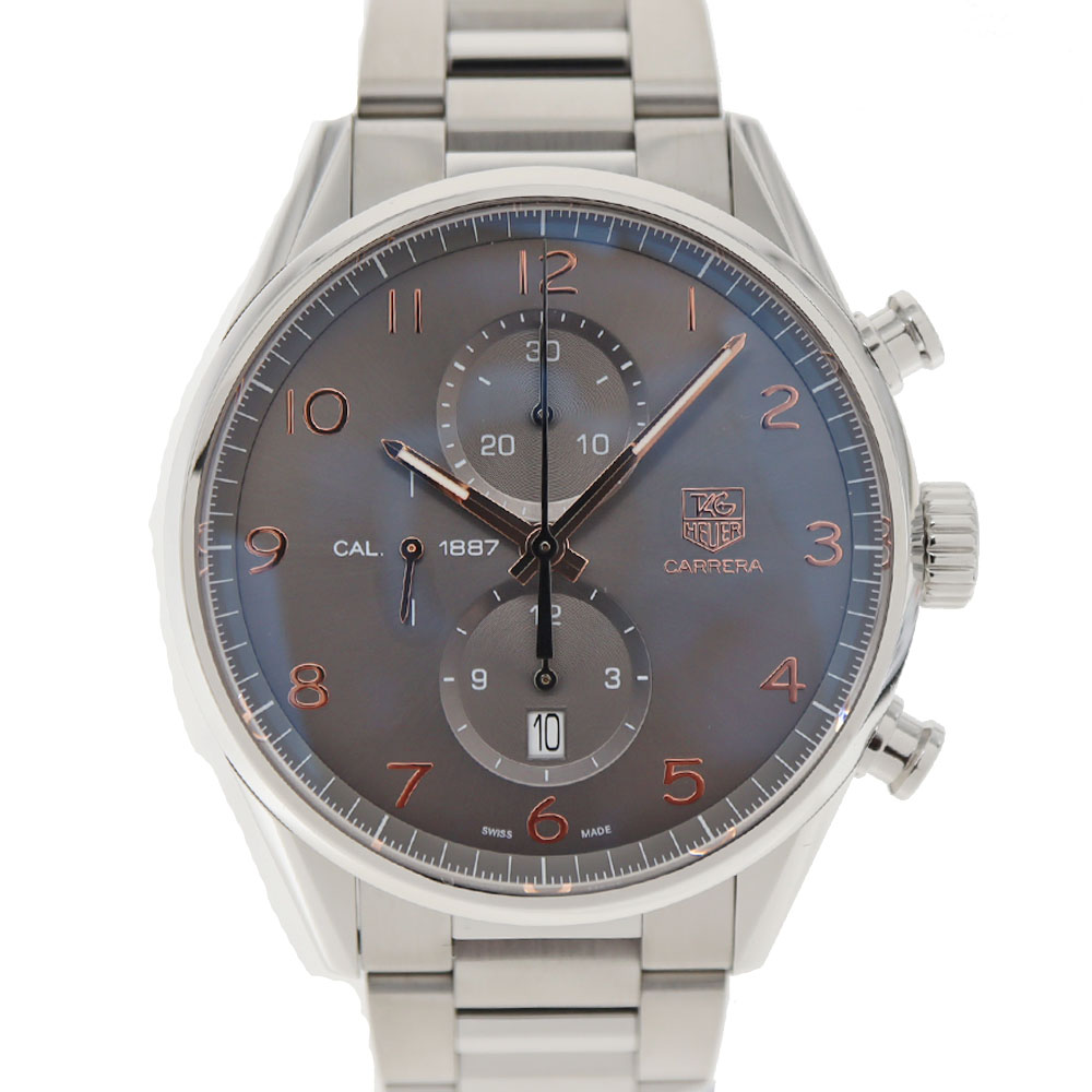 タグホイヤー TAG Heuer CAR2013.BA0799 カレラ1887クロノグラフ メンズ 自動巻き 腕時計 グレー 【中古】