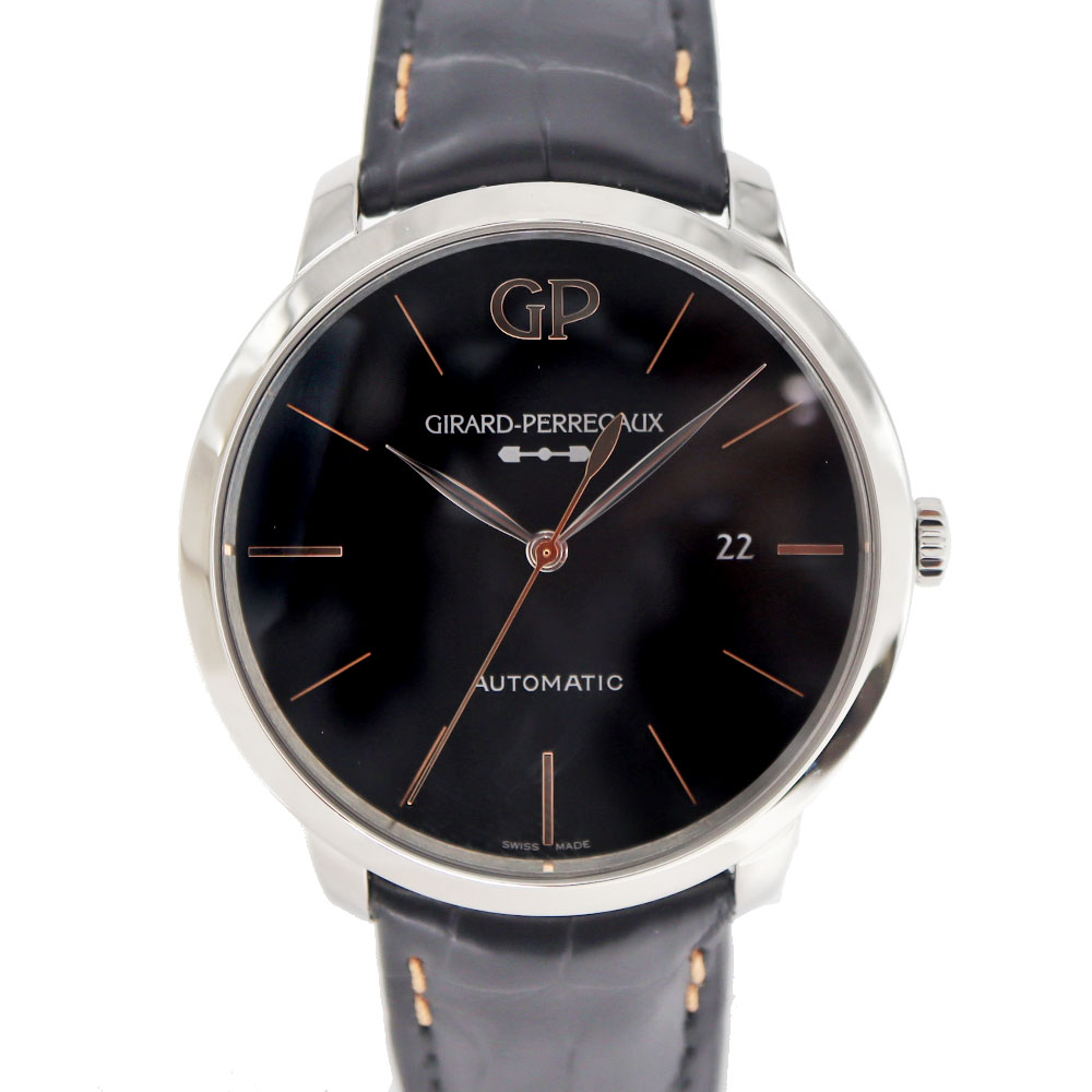 ジラールペルゴ Girard-perregaux 49555-11-632-131360 1966インフィニティエディション メンズ 自動巻き 腕時計 オニキス ブラック ステンレススチール【中古】｜質屋かんてい局 店