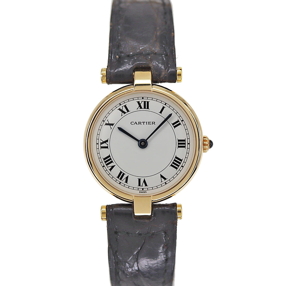 カルティエ Cartier 881002 マストヴァンドームSM クォーツ レディース 腕時計 ホワイト 【中古】｜質屋かんてい局 店
