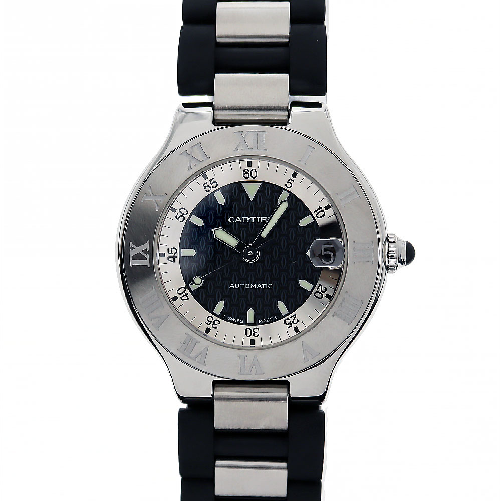 カルティエ Cartier W10147U2 帆柱21オートスカフ ボーイズ メンズ ステンレス鋼スチール写真 ウォッチ  【中古】
