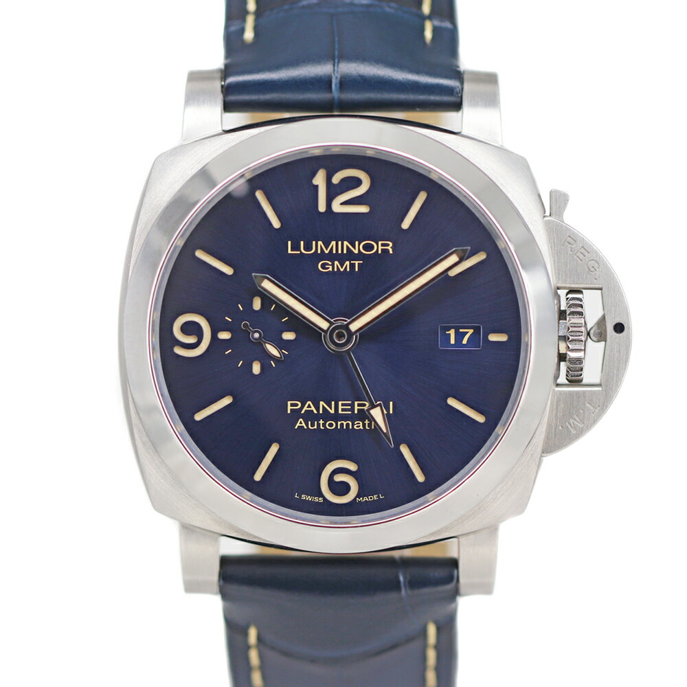 オフィチーネパネライ O.PANERAI PAM01033 ルミノールGMT ブルー 【中古】|質屋かんてい局 店