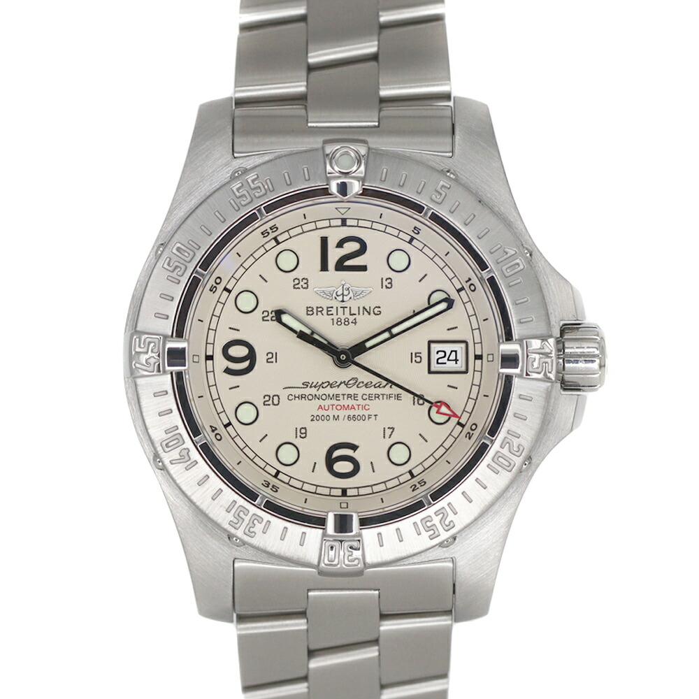 ブライト輪っか Breitling A179G91PRS A17390 百貨店大海原 スティールフィッシュ しろがね色 【中古】