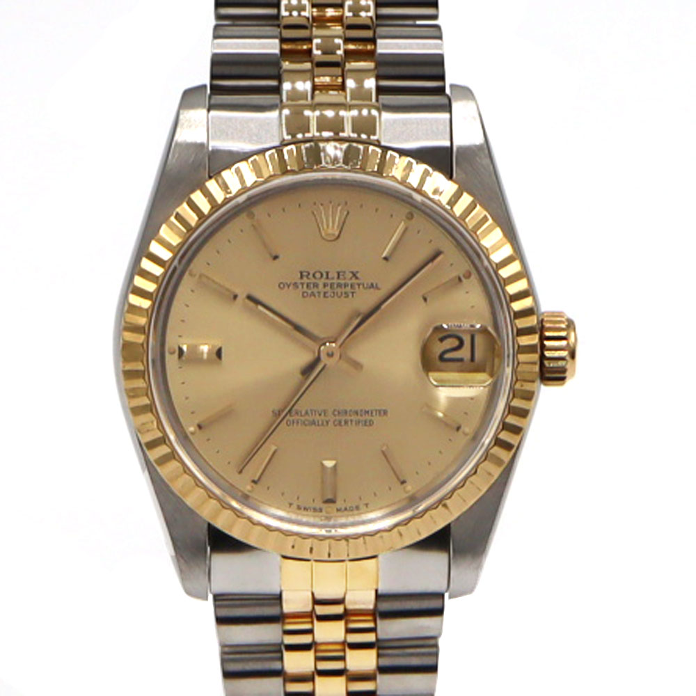 ロレックス Rolex 68273 デイトジャスト ボーイズ 自動巻き ゴールド文字盤 L番 【中古】
