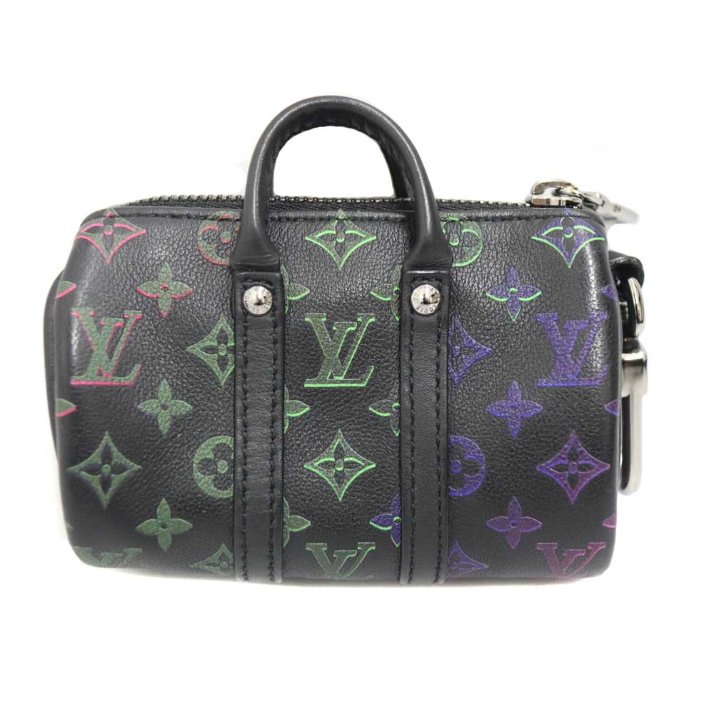ルイヴィトン Louis vuitton M01313 ポルトクレ・ミニキーポル 合切袋 ユニ一発やる なめし革 黒いこと系【中古】
