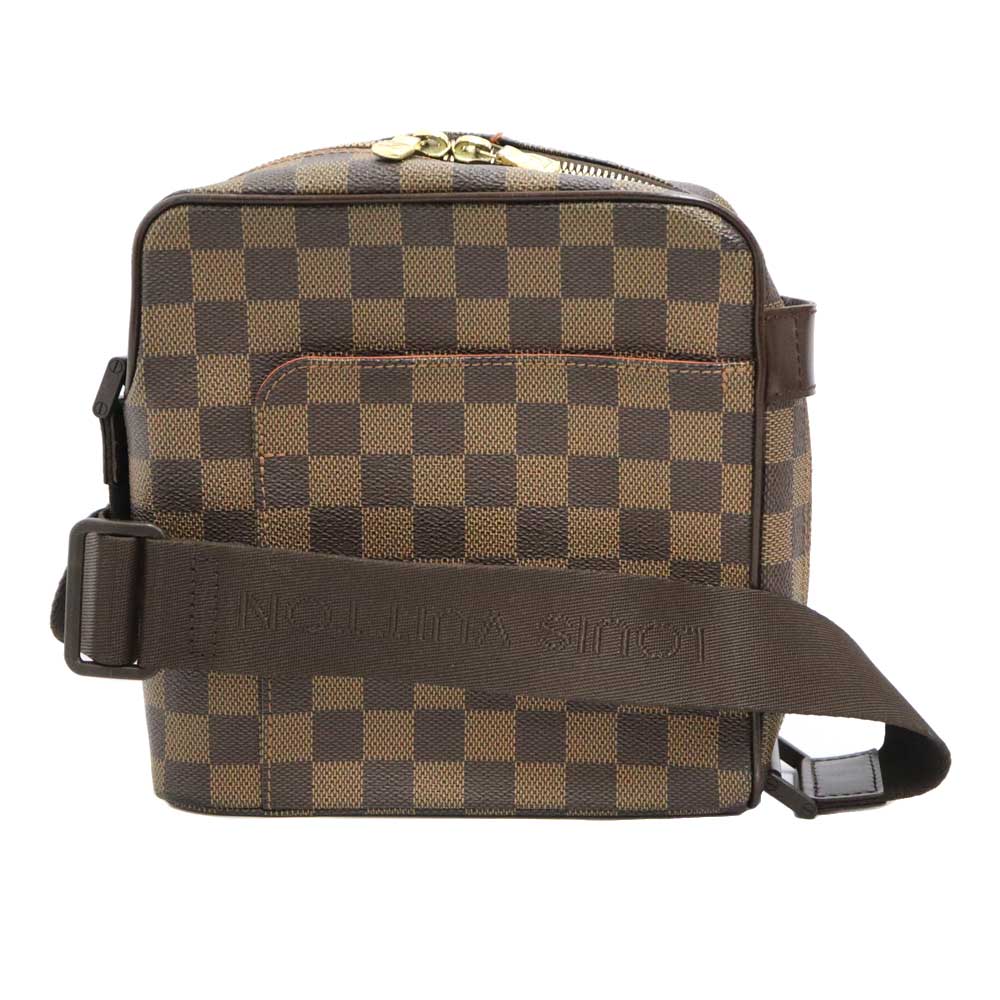 ルイヴィトン Louis Vuitton N41442 オラフPM ショルダーバッグ ユニ一発やる PVC/なめし革 赤銅色【中古】