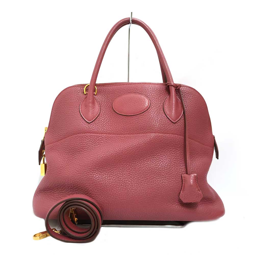 エルメス Hermes ボリード31 2WAYバッグ レディース レザー ピンク系【中古】