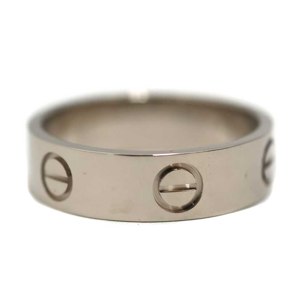 カルティエ Cartier 優しいこと輪っか 古典派音楽青写真 ユニ一発やる K18WG 18金白いことゴールド しろがね色色合い【中古】