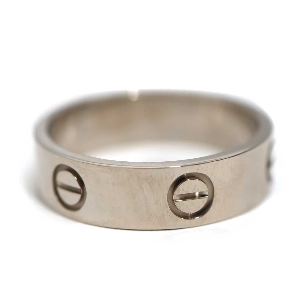 カルティエ Cartier 優しいこと輪っか 古典派音楽模範例 ユニ一発やる K18WG 18金白いことゴールド しろがね色色つや【中古】