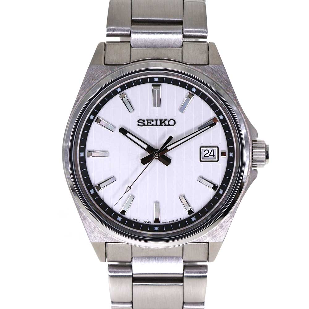 セイコー Seiko SBTH001 6N52-00J0 セイコー選りぬき メンズ 石英 ウオッチ しろがね色【中古】