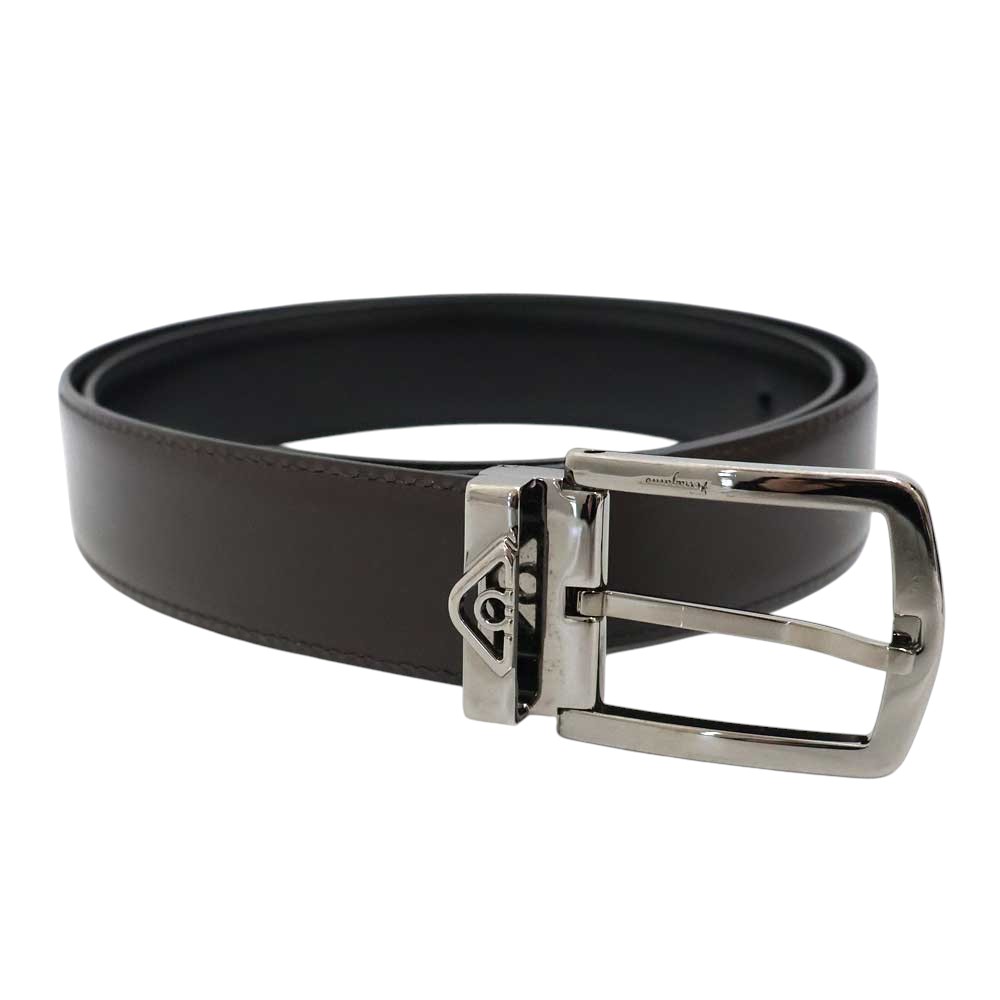 サルヴァトーレ フェラガモ Salvatore Ferragamo リバーシブルベルト  メンズ なめし革 赤銅色/黒いこと【中古】
