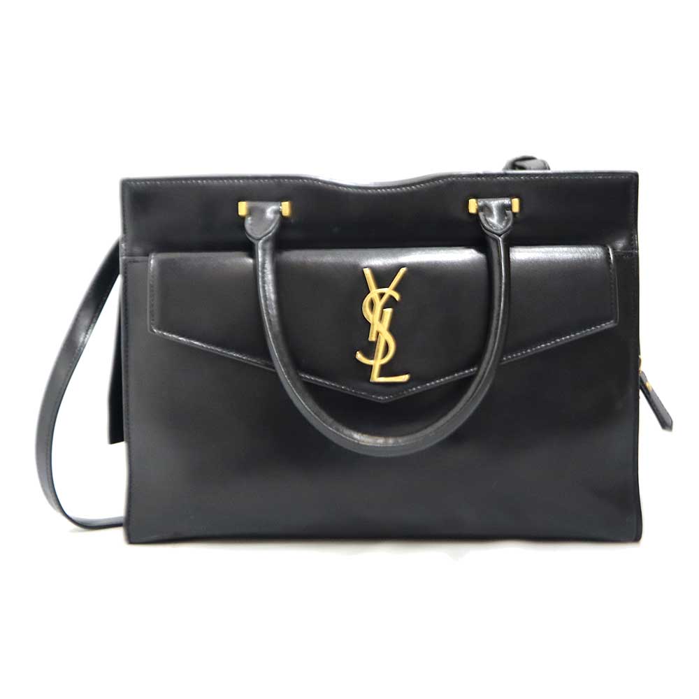 【美品】Saint Laurent 2WAYレザーバッグ 定価304,200円 SAINT LAURENT サンローラン 2WAY トートバッグ レザー