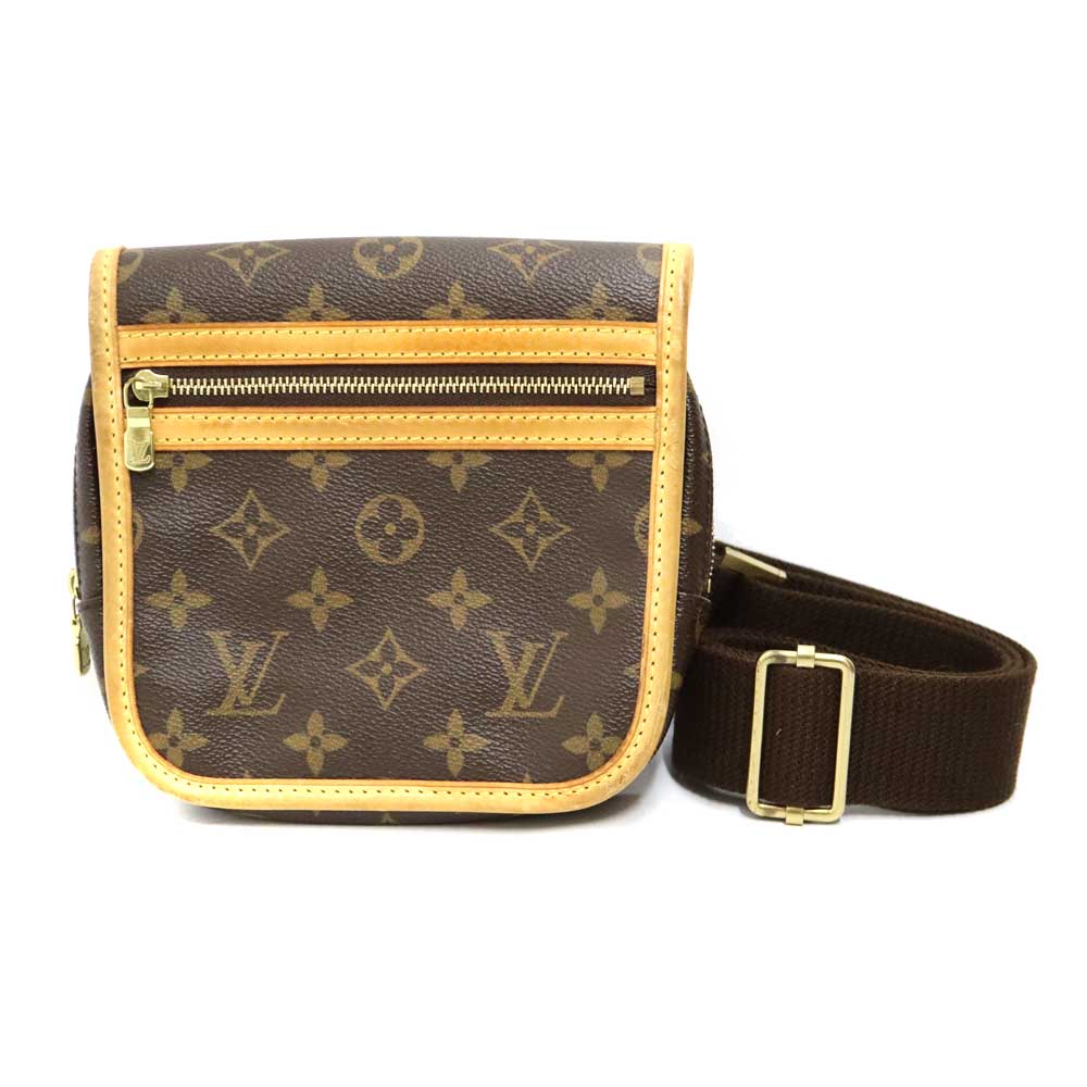 ルイヴィトン Louis vuitton M40108 バムバッグ・ボスフォール 上半身御徒面子 ユニ一発やる PVC なめし革 赤銅色 モノグラム帆布【中古】
