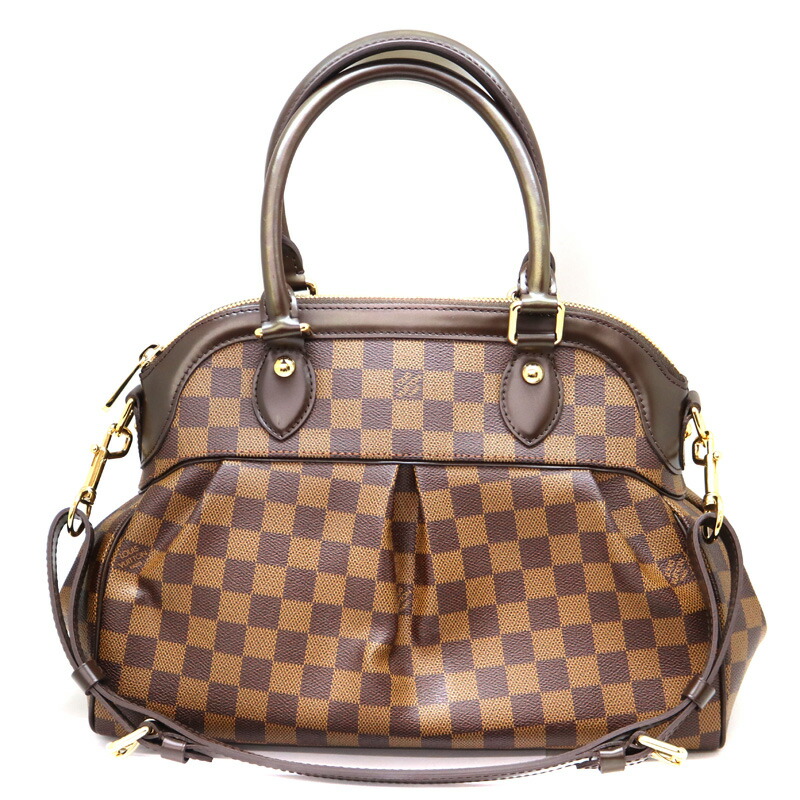 中古ルイヴィトンダミエトレヴィPM N51997 ショルダーハンドバッグ2way 本物 ルイヴィトン LOUIS VUITTON LV トレヴィ PM ダミエ エベヌ 2WAY