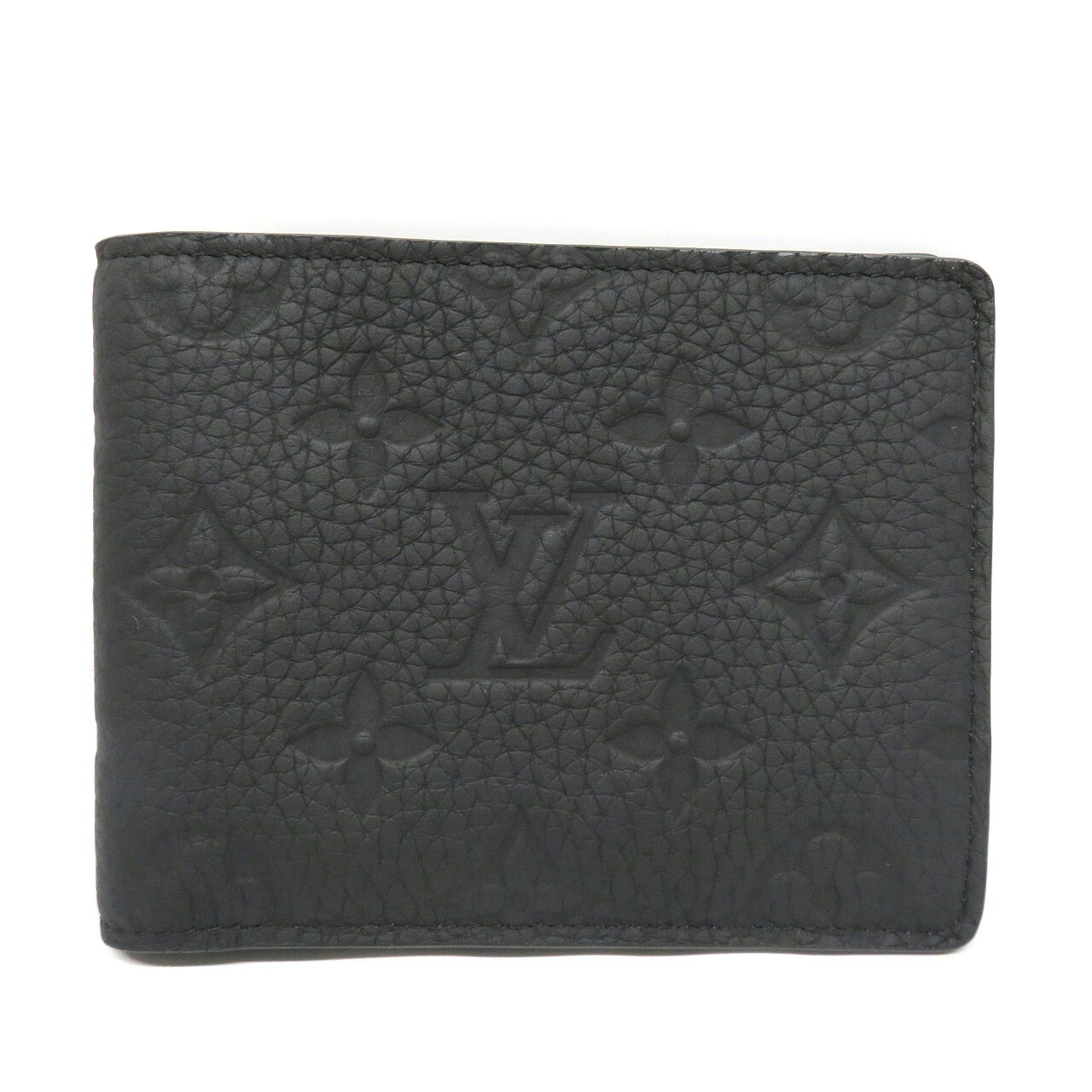ルイヴィトン Louis Vuitton M82072 ポルトフォイユ・ミュルティプル トリヨンレザー コンパクト財布 ブラック 【中古】