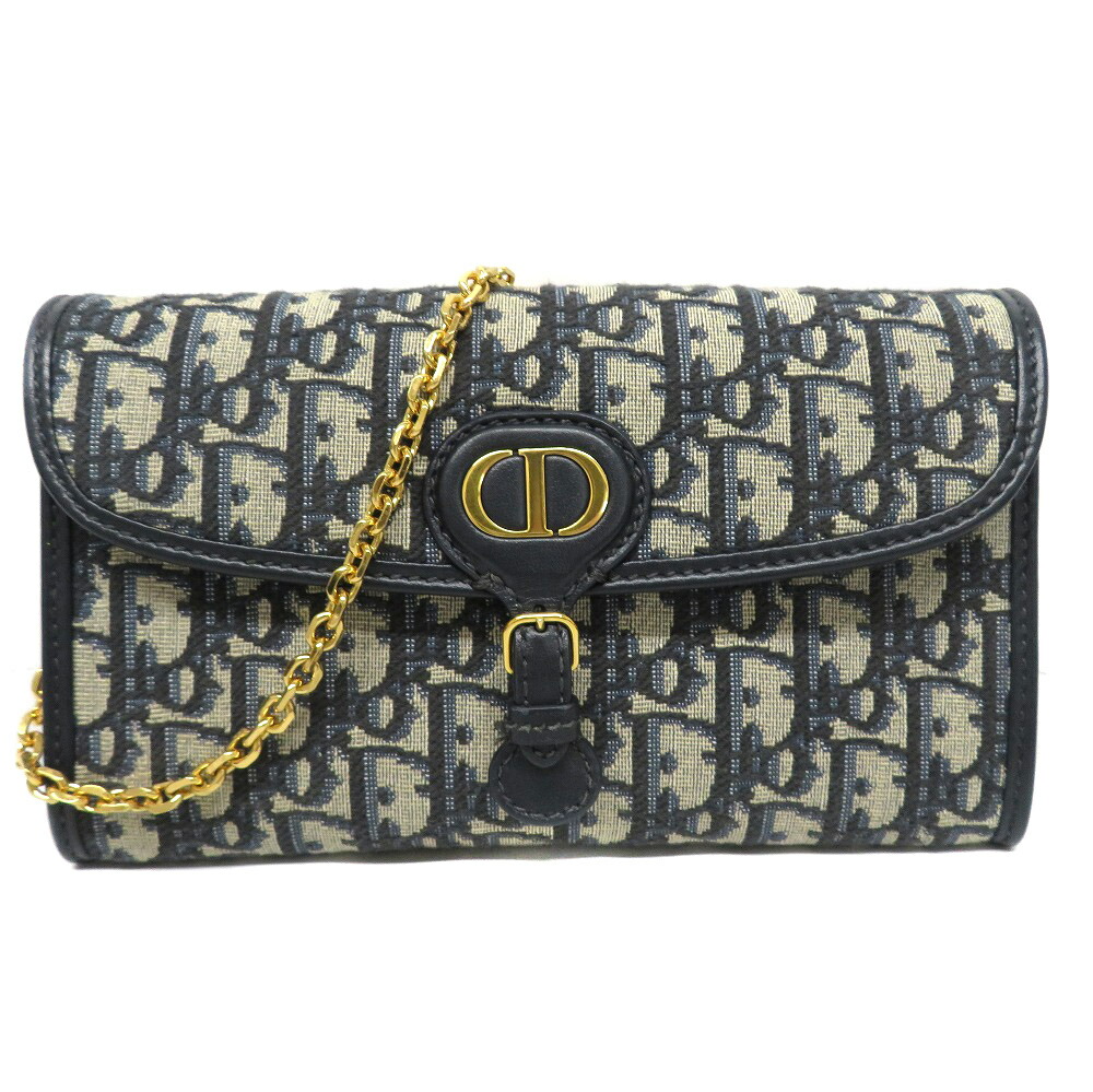 Christian Dior ゴールド チェーンウォレット クリスチャンディオールサドル チェーンウォレット トロッター
