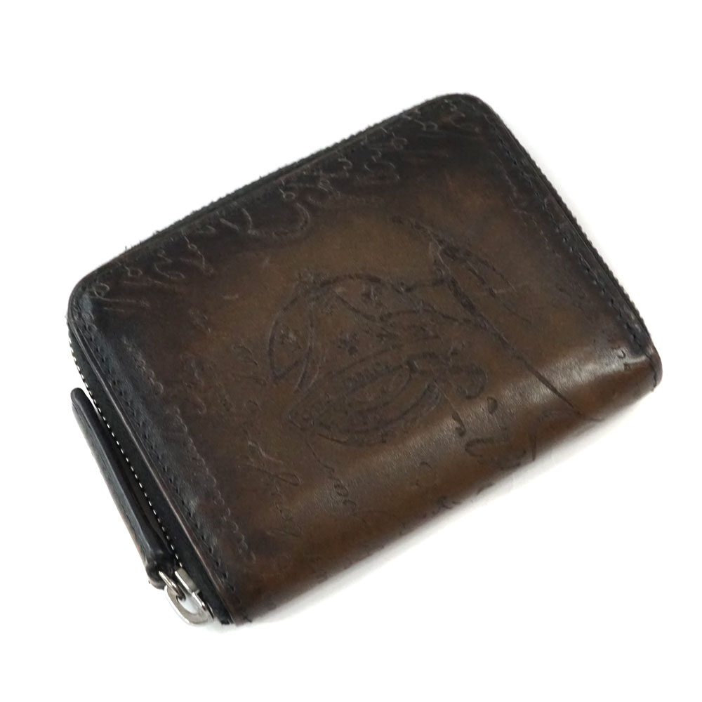 ベルルッティ Berluti ジップ付き添い人コインケース【中古】 バッグ・小物・ブランド雑貨-財布・ケース-メンズ財布
