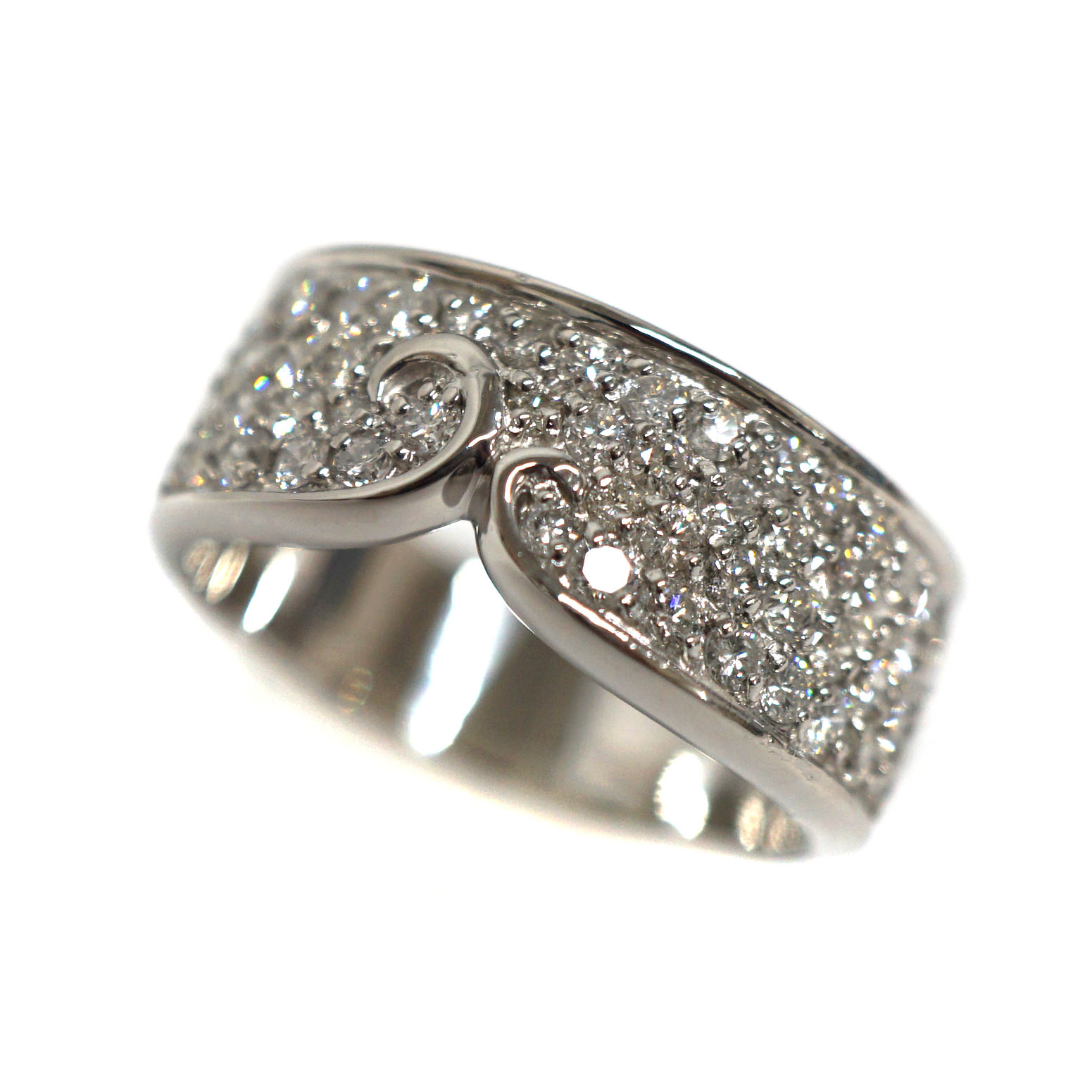 Pt900 D1.00ct プラチナ ダイヤモンド リング レディース ジュエリー アクセサリー 【中古】