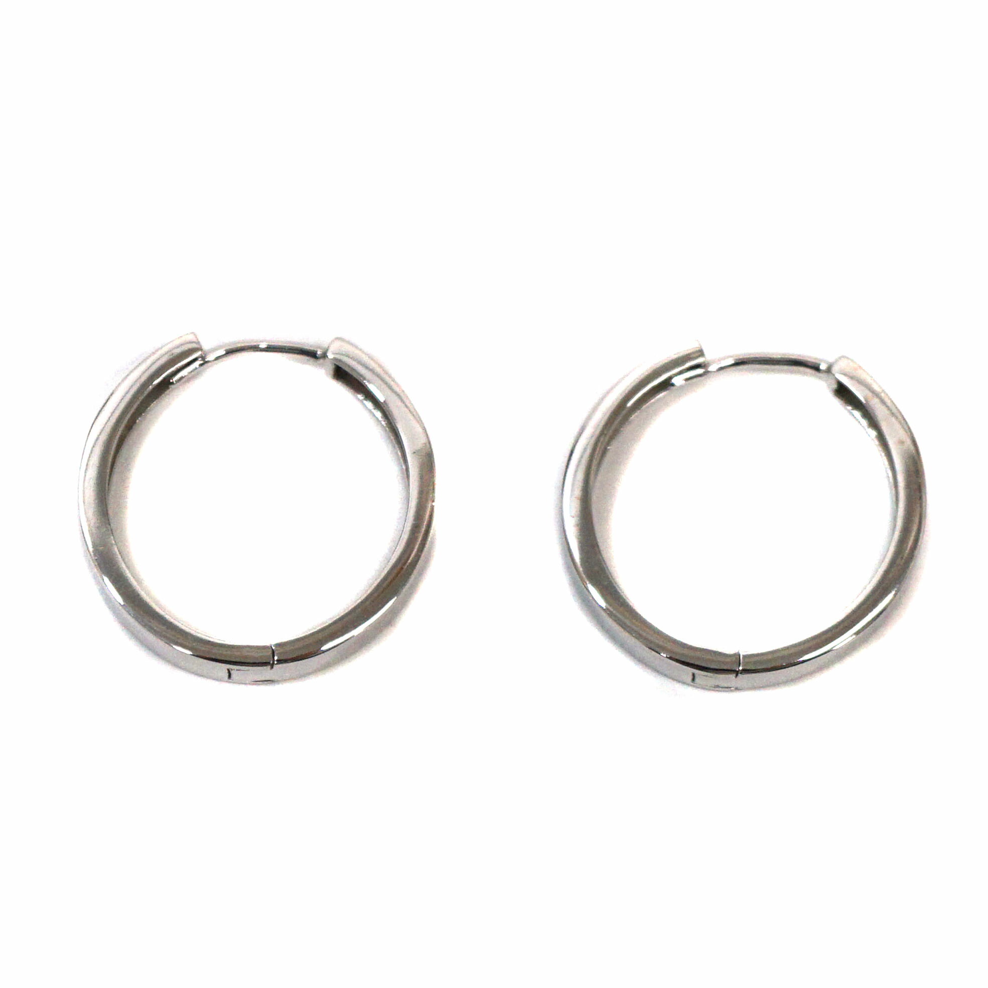 K18WG フープピアス ホワイトゴールド レディース ジュエリー アクセサリー 【中古】|質屋かんてい局 店
