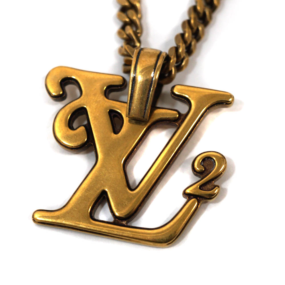 ルイヴィトン LouisVuitton MP2692 コリエスクエアードネックレス ×NIGO レディース メンズ 付属物 【中古】