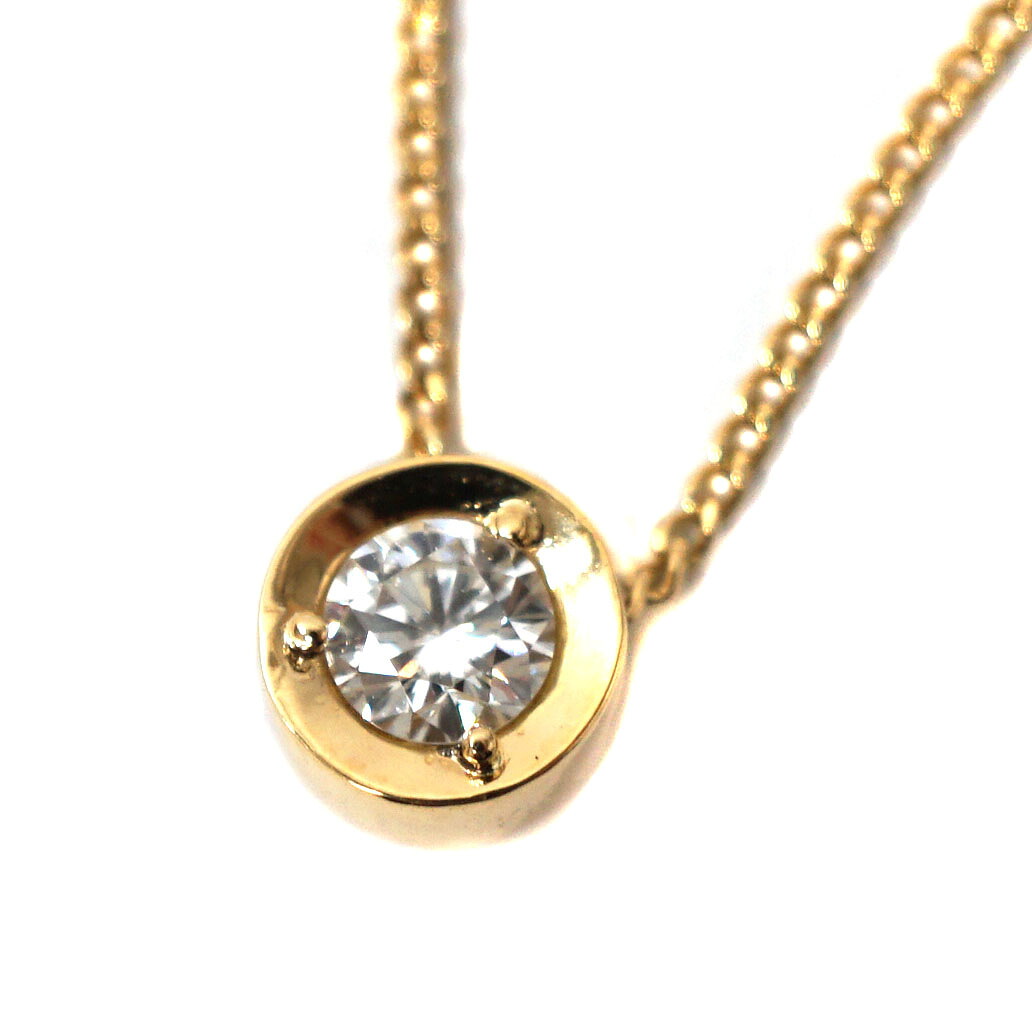 K18 ゴールド D0.317ct ダイヤモンド ネックレス ジュエリー アクセサリー 【中古】|質屋かんてい局 店