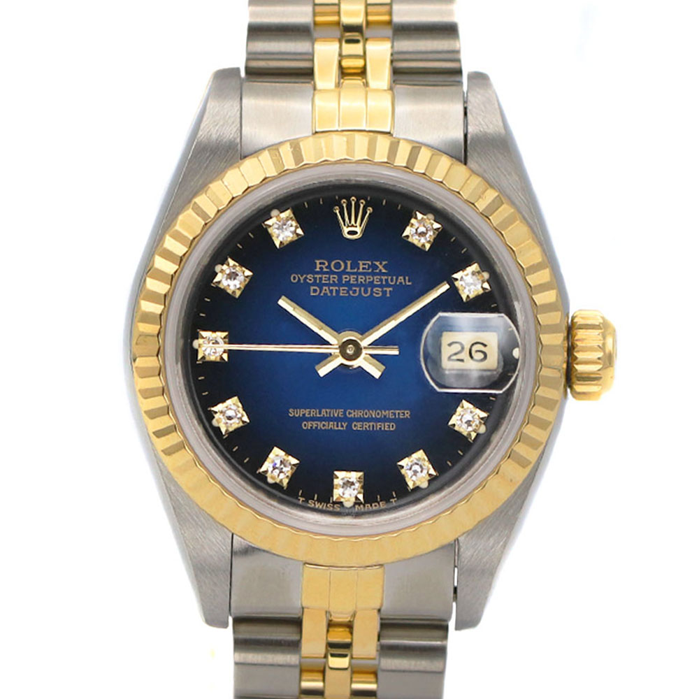 ロレックス Rolex 69173G デイトジャスト ゴールド ステンレス鋼 K18 18金 自動小銃一巻き 自動小銃 レディース ウォッチ【中古】