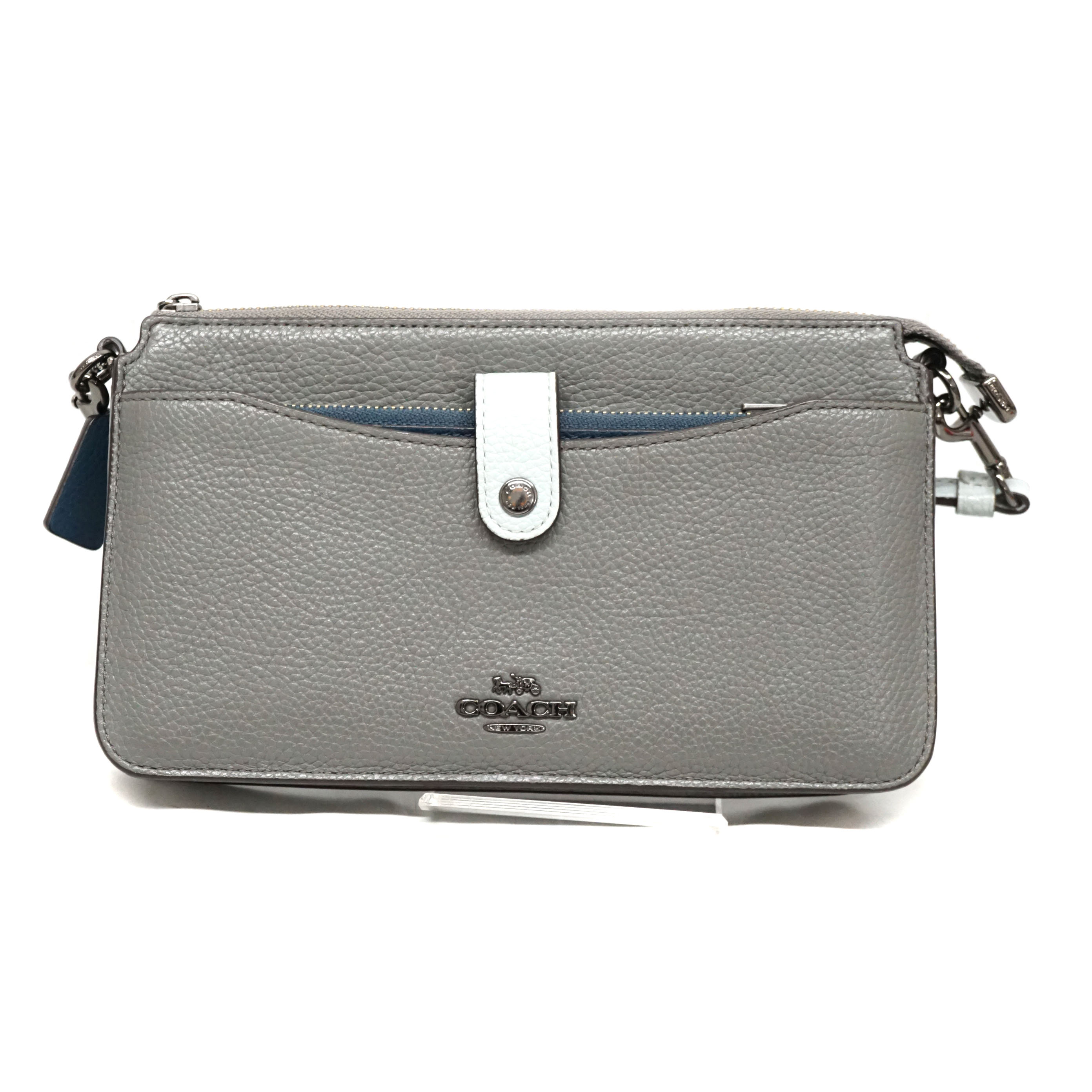 コーチ Coach 31864 ノア ポップアップ メッセンジャー ショルダーウォレット ブルー 青【中古】｜質屋かんてい局 店