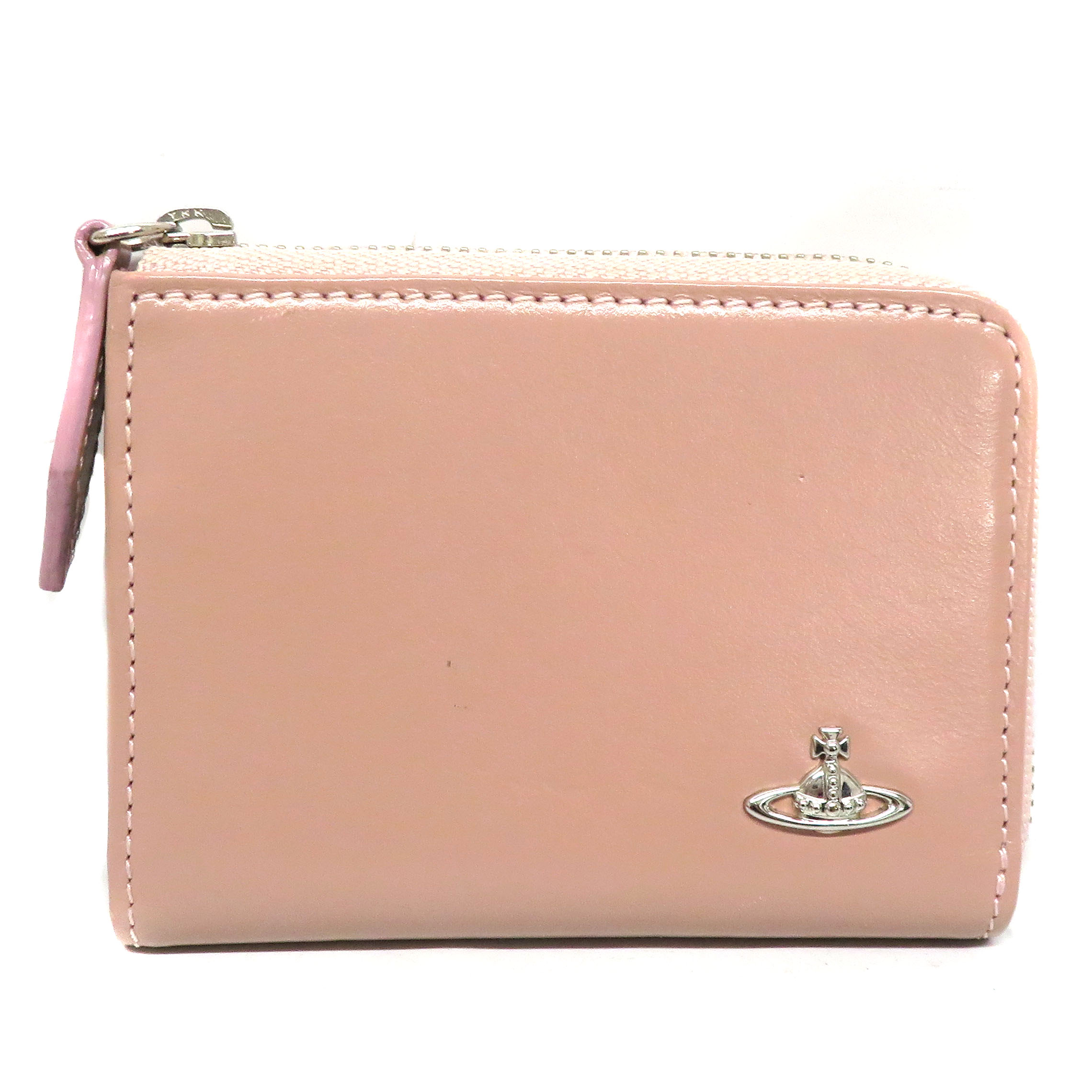 ヴィヴィアンウエストウッド Vivienne Westwood コインケース サクラ色 なめし革 【中古】
