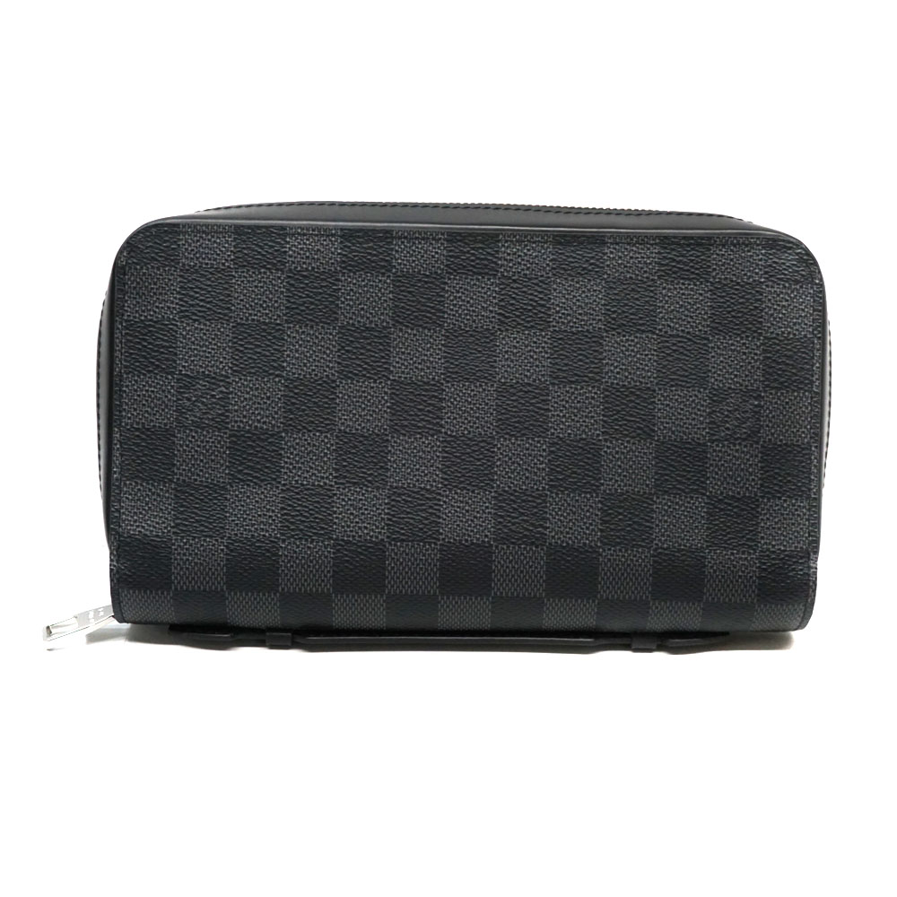 ルイヴィトン Louis Vuitton N41503 ジッピーXL ダミエ・グラフィット 黒 黒いこと メンズ 【中古】