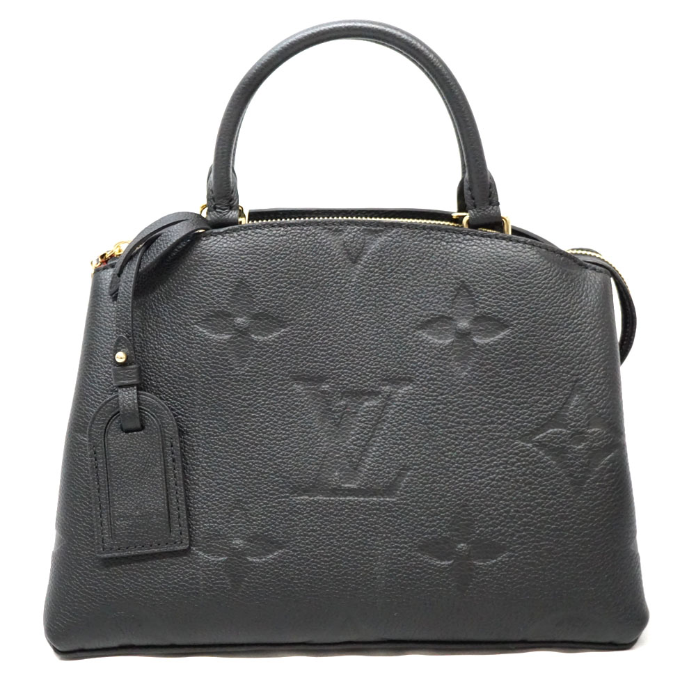 ルイヴィトン Louis Vuitton M58916 プティ・パレPM モノグラム アン工業プラント ハンドバック 黒いこと 【中古】