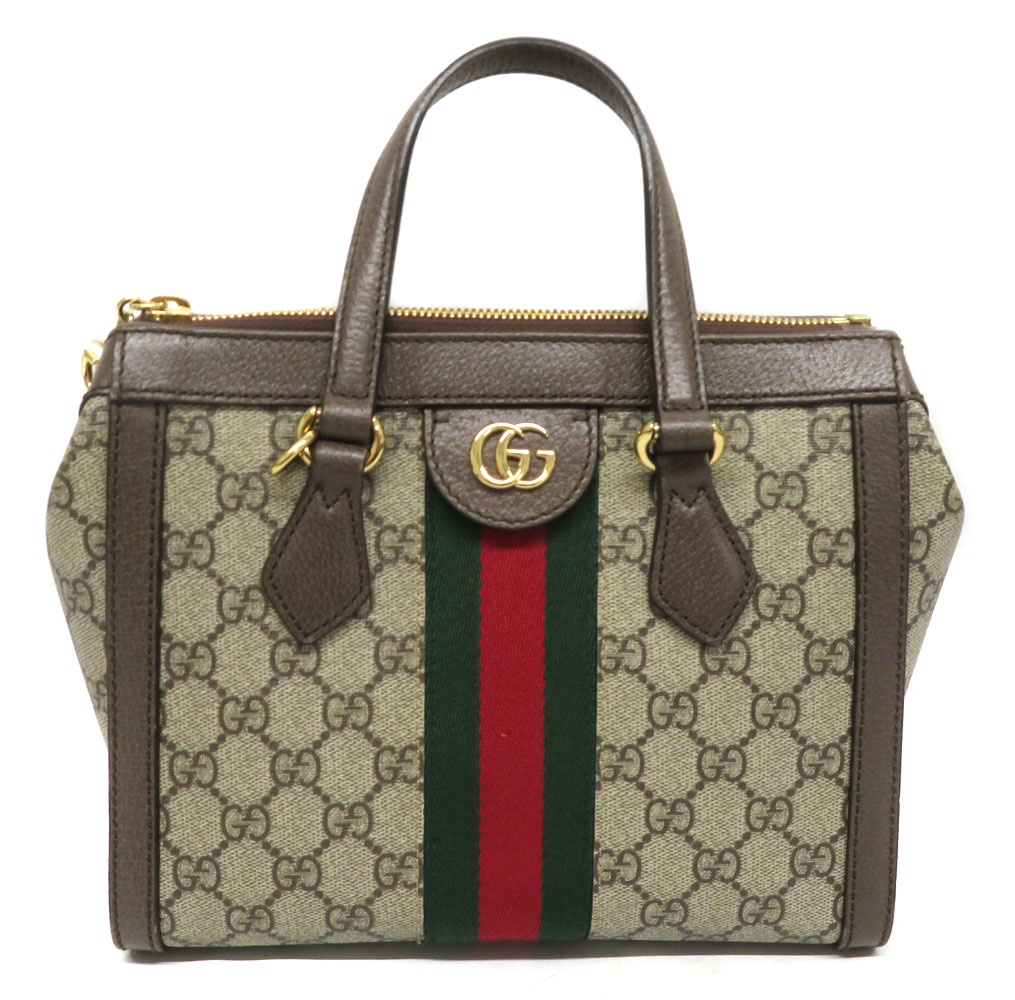 グッチ Gucci 547551 オフディアトートバッグ レディース御徒面子 ハンドバック ショルダーバッグ 2Way GGスプリーム ゴールド金具 布袋 ストラップ 【中古】