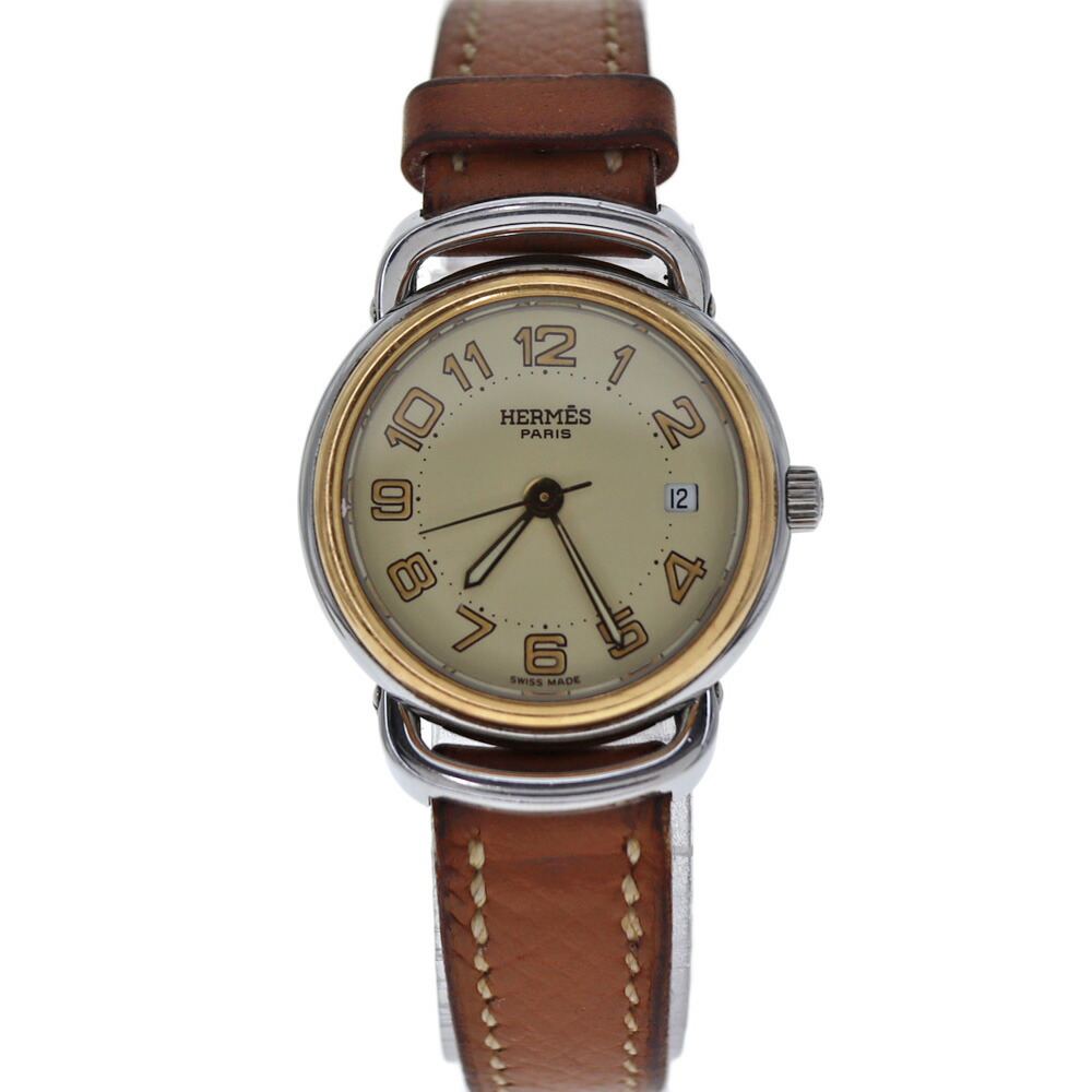 367 HERMES エルメス　プルマン　レディース　レザーバンド　ベージュ ビジネスでも》 エルメス Apple Watch レザー バンド 41mm