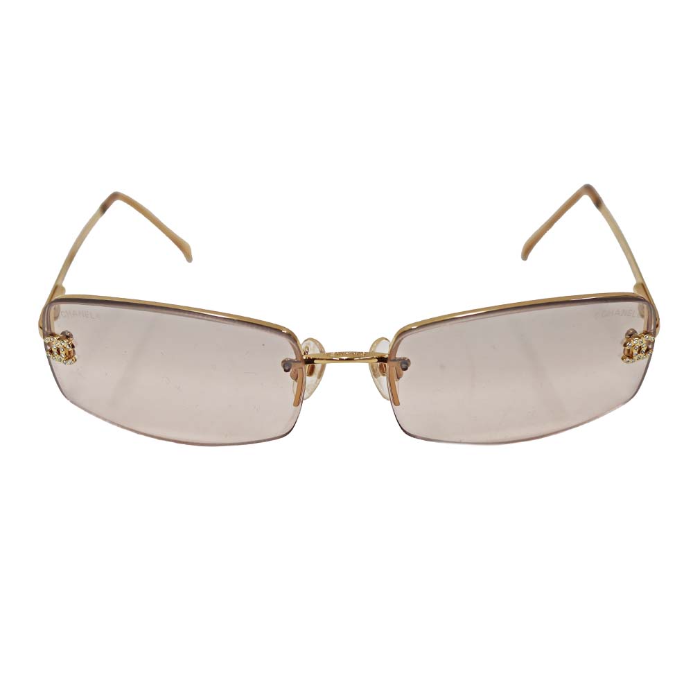 シャネル Chanel 4093-B サングラス リムレス ゴールド ココマーク【中古】 29,235円