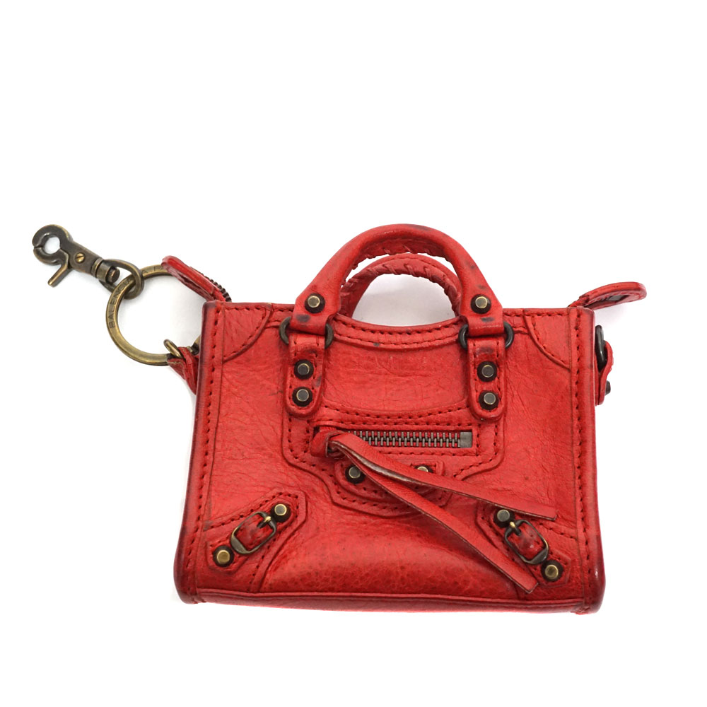 正規品BALENCIAGAバッグチャーム BALENCIAGA City マイクロ チャーム バッグストラップ