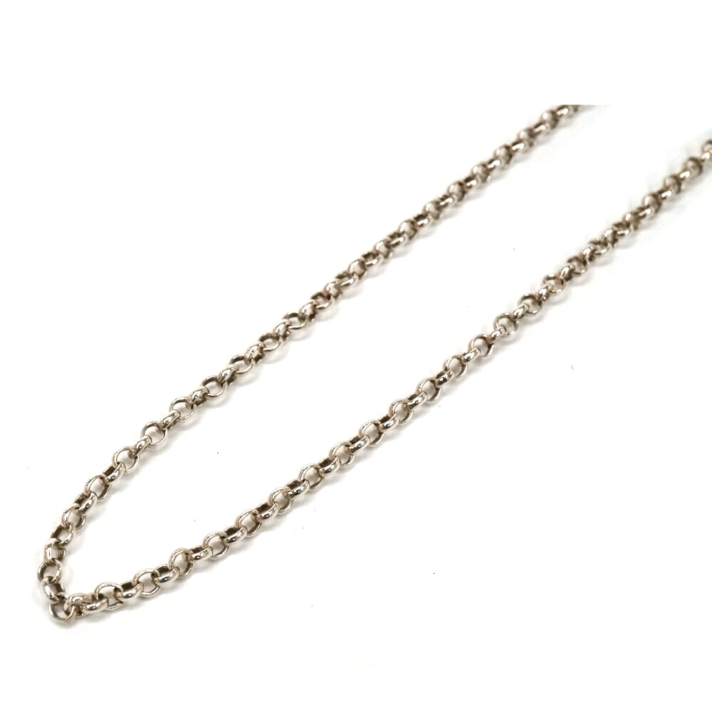 クロムハーツ Chrome hearts 2353-304-9001-9100 ロールチェーンネックレス シルバー 47cm【中古】