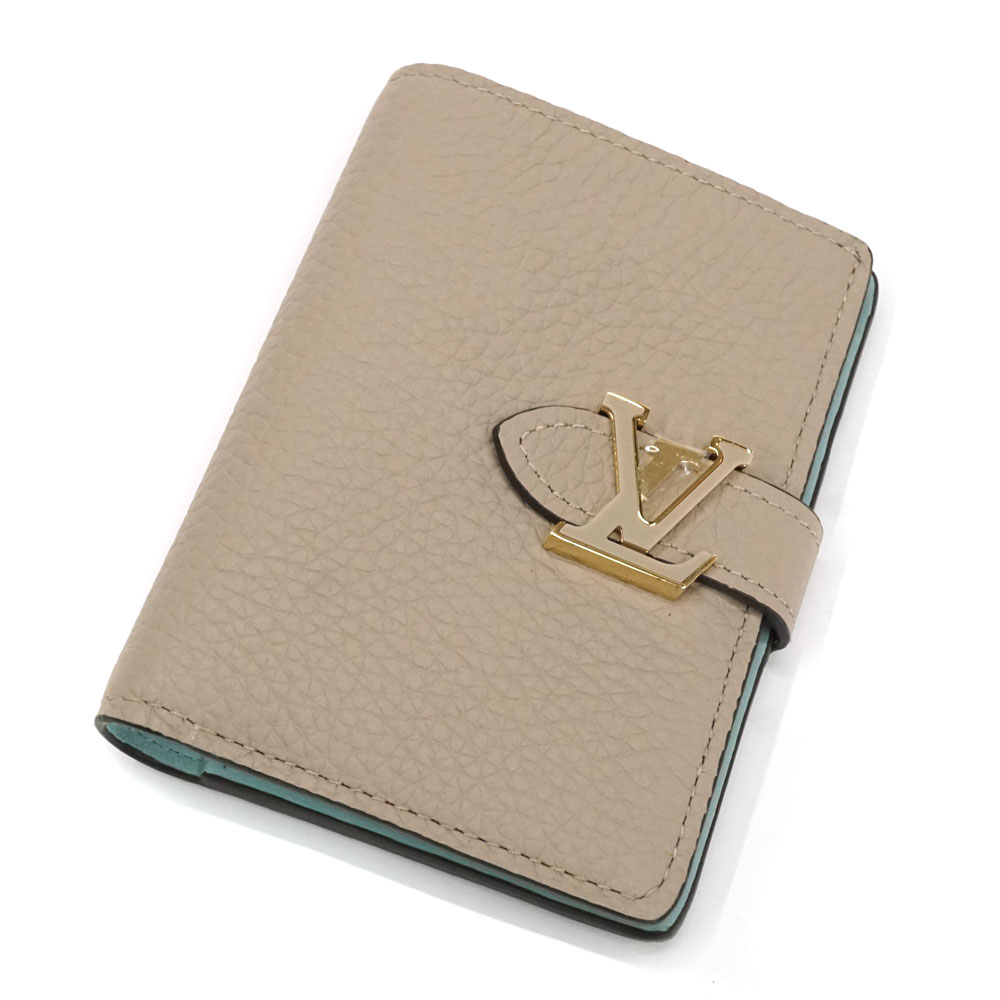 ルイヴィトン Louisvuitton M82198 アエログラム LVヴェルティカルウォレットコンパクト ベージュ【中古】