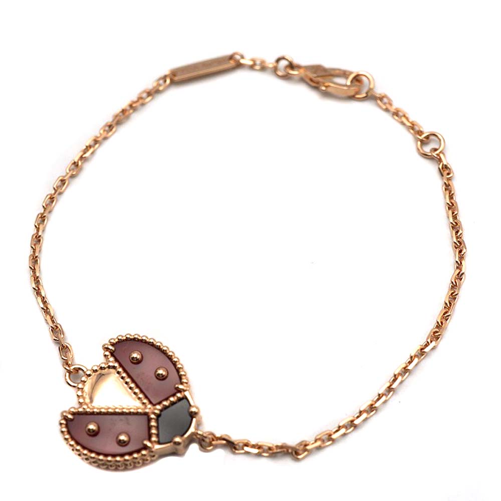 ヴァンクリーフ＆アーペル Van Cleef&Arpels VCARP7R100 K18PG ラッキースプリングスブレスレット オープンウィング レディバグ 【中古】