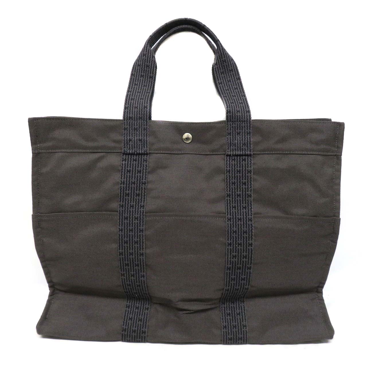 エルメス Hermes エールライントートGM キャンバストートバッグ 薄墨色【中古】