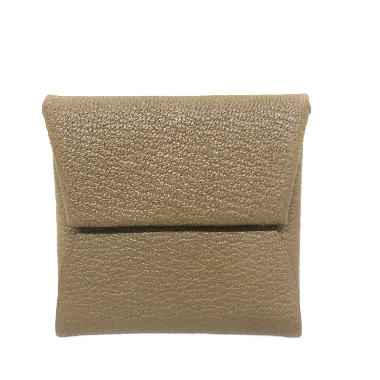 エルメス Hermes バスティア ベージュ コインケース 小銭入れ エトゥープ レザー【中古】